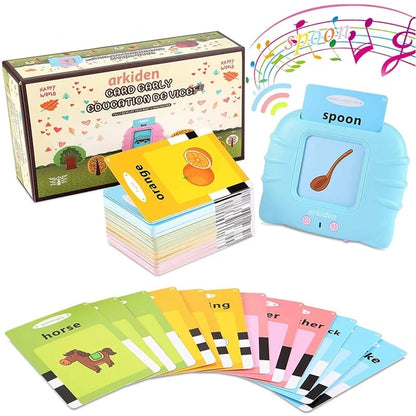Audible Flash Cards Baby Reading Machine – Montessori Early Learning Toy