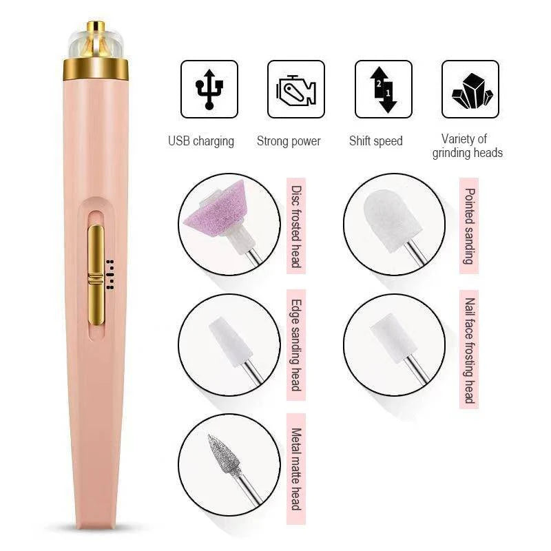 5 in 1 Professional Manicure Nail Tool – Grinding, Buffing & Polishing Machine