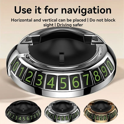 2 in 1 Dashboard Car Phone Holder with Navigation Bracket - 360° Rotation Phone Bracket For Car Use