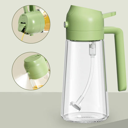 2 in 1 Oil Sprayer Bottle – 470ML Kitchen Cooking & BBQ Tool