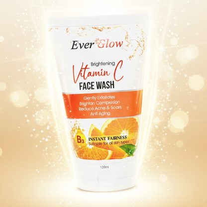 Everglow Vitamin C Face Wash – Brightening & Refreshing Cleanser (120 ml)