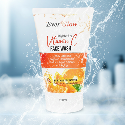 Everglow Vitamin C Face Wash – Brightening & Refreshing Cleanser (120 ml)