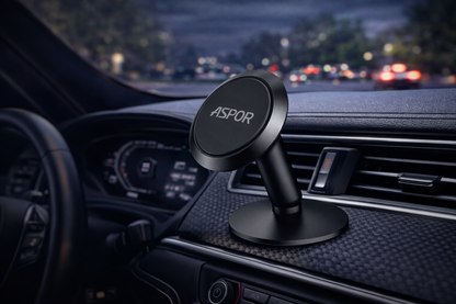 Aluminum Alloy Magnetic Car Phone Holder 360° Rotation