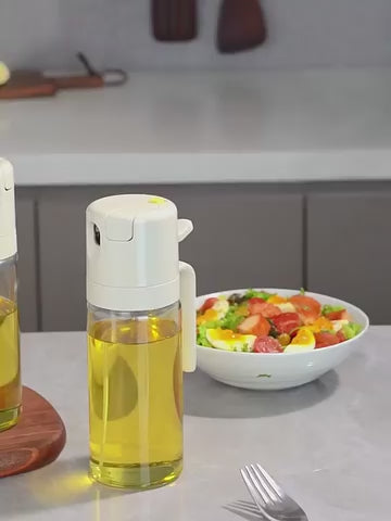 2 in 1 Oil Sprayer Bottle – 470ML Kitchen Cooking & BBQ Tool
